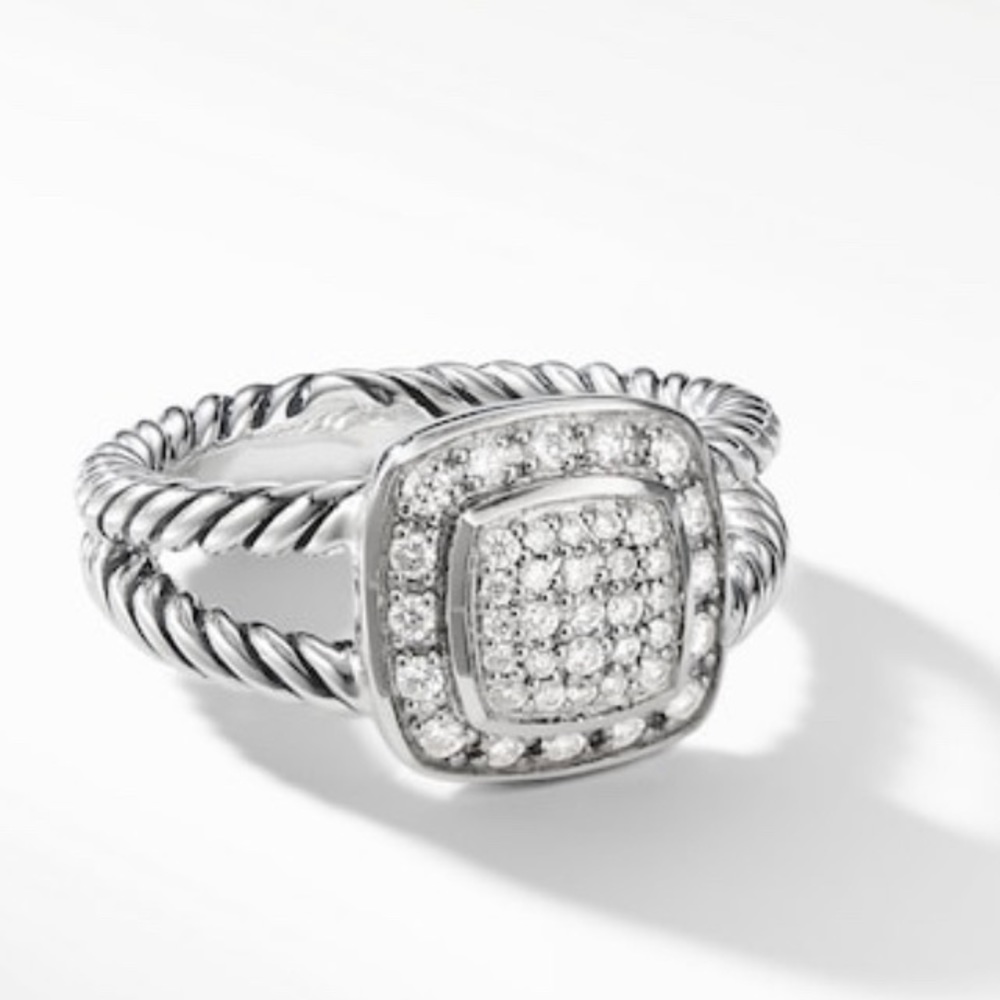 David Yurman Petite Albion Diamond ring size 6